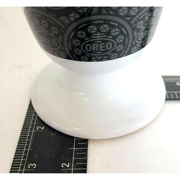 Lot (2) Oreo Cookie Ceramic Milkshake Cup Tall Sundae Dish Oreos Milk Shake Mug - Picture 7 of 7